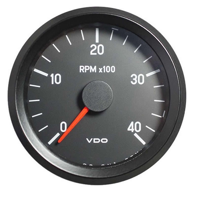 VDO Cockpit International Tachometer 4.000 RPM 80mm 12V